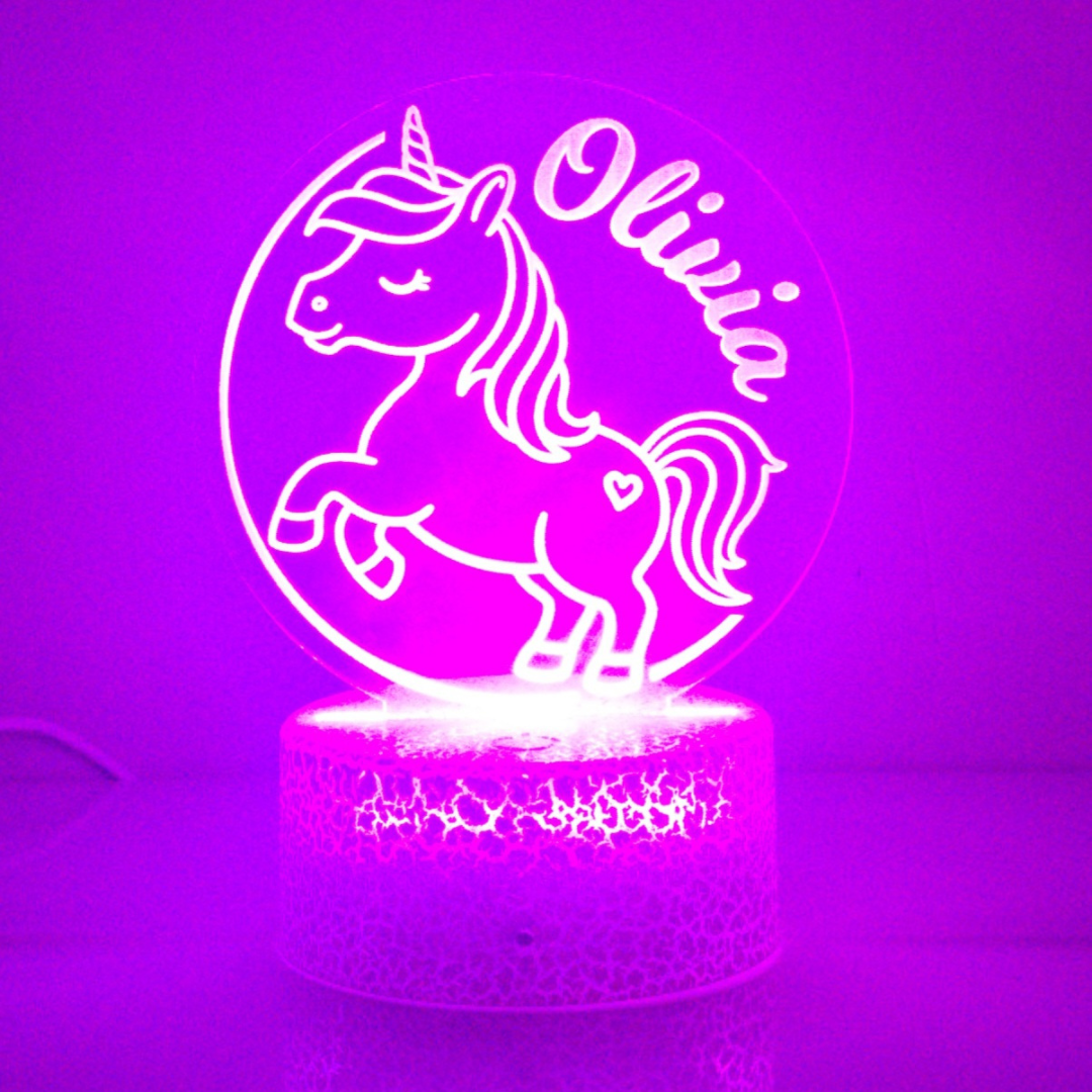 Custom Unicorn Night Light