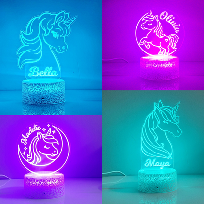 Custom Unicorn Night Light