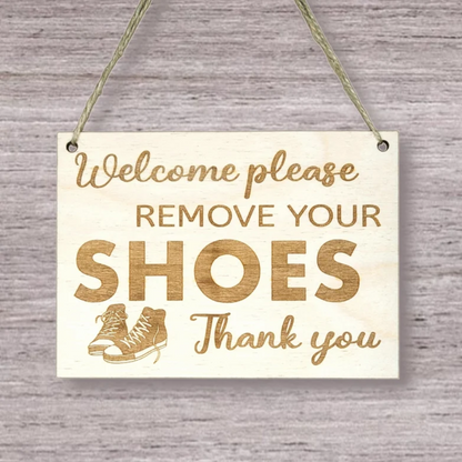 No Shoes Sign