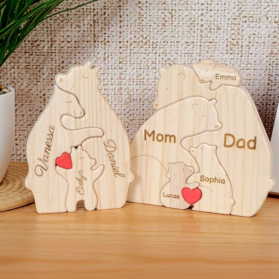 Wooden Bear Family Puzzle