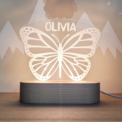 summer infant butterfly night light Personalized Night Light Butterfly – ENGRAVING ONE