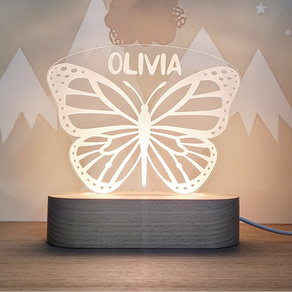 Personalized Night Light Butterfly