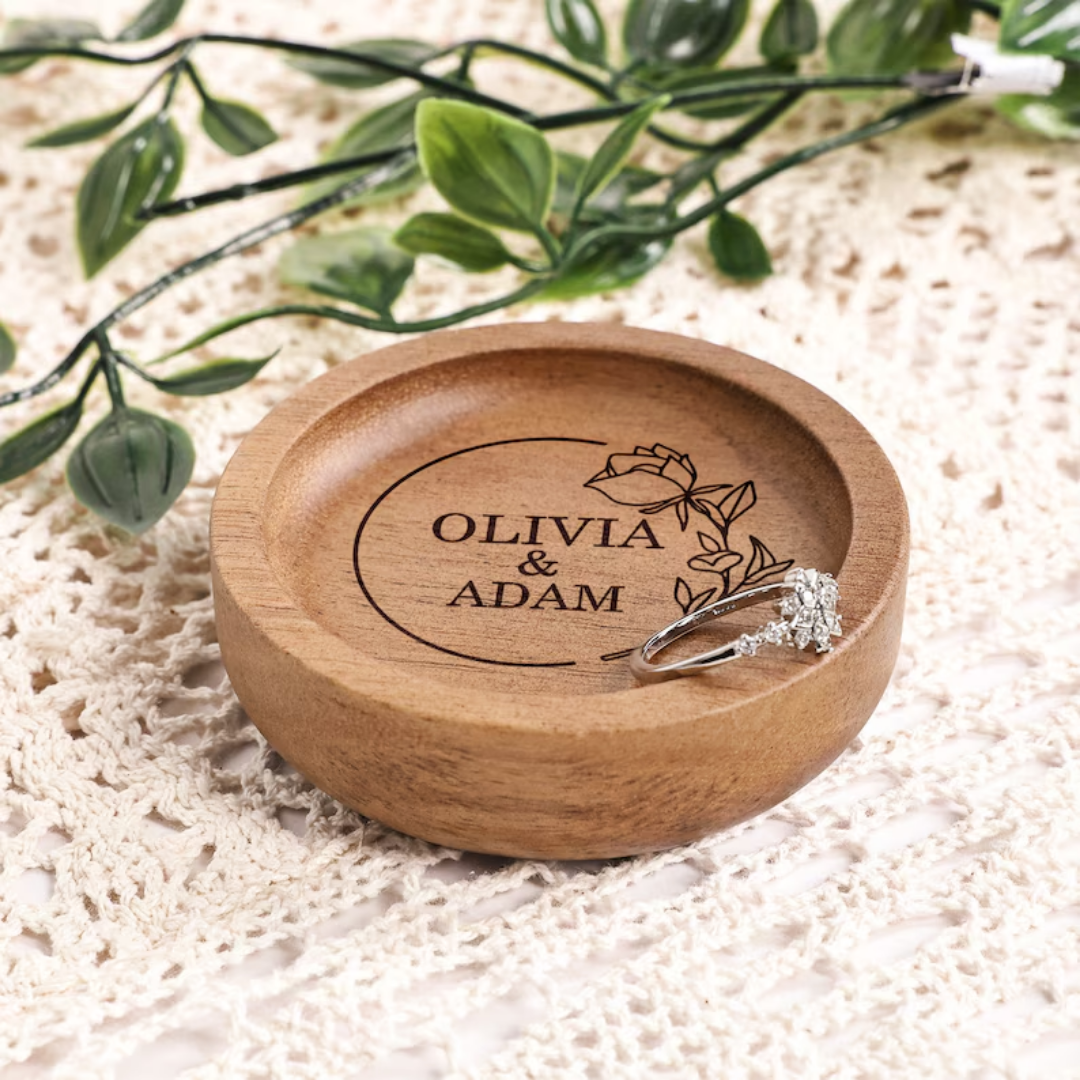 Custom Wooden Ring Dish