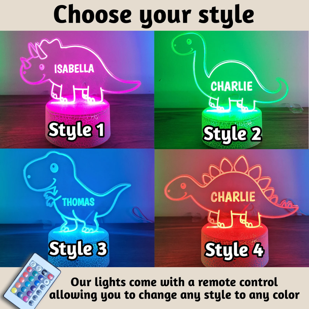 Custom Dinosaur Night Light