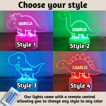 Custom Dinosaur Night Light