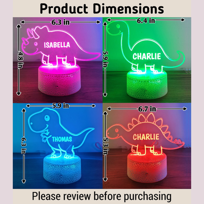 Custom Dinosaur Night Light