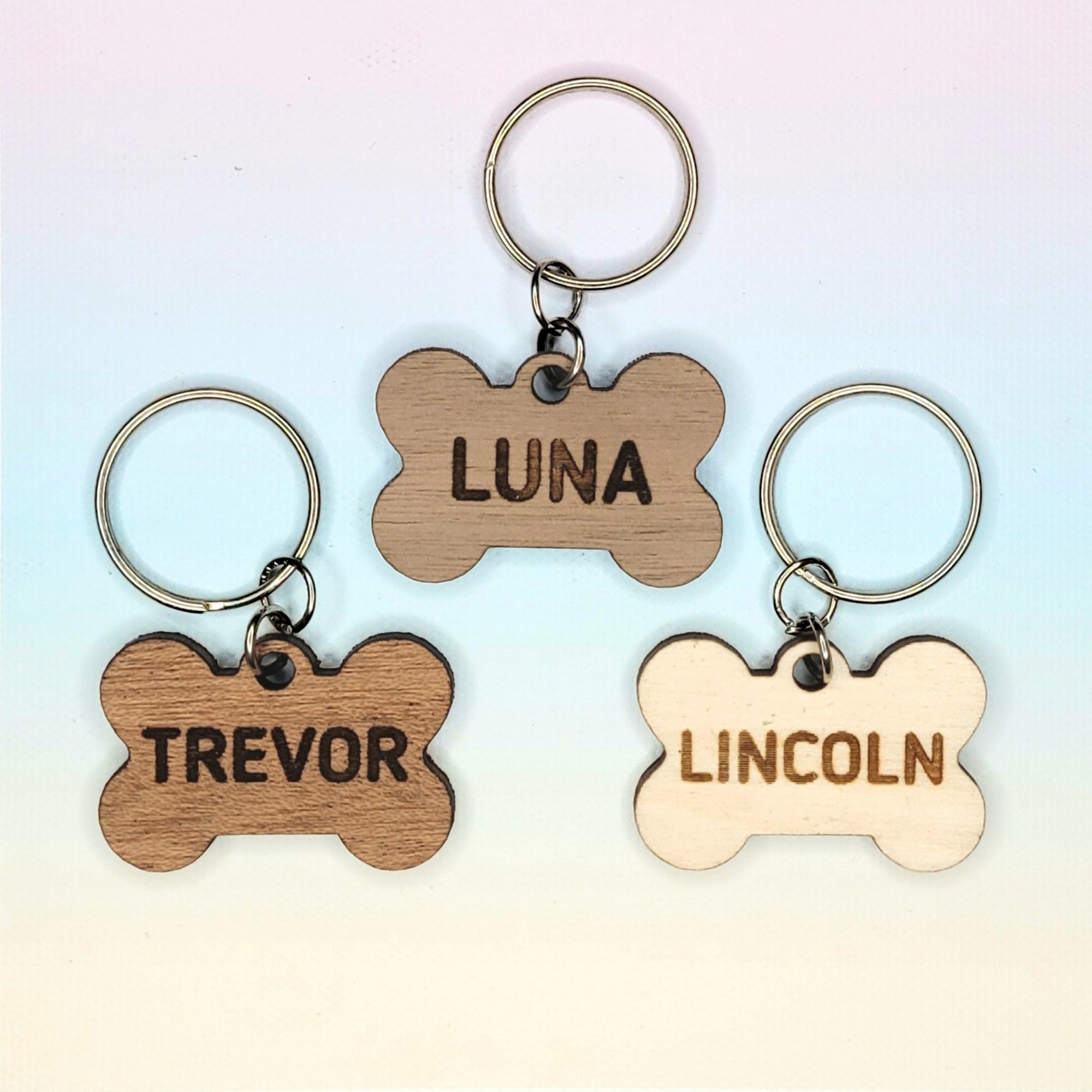 BONE SHAPED DOG TAG ENGRAVING ONE